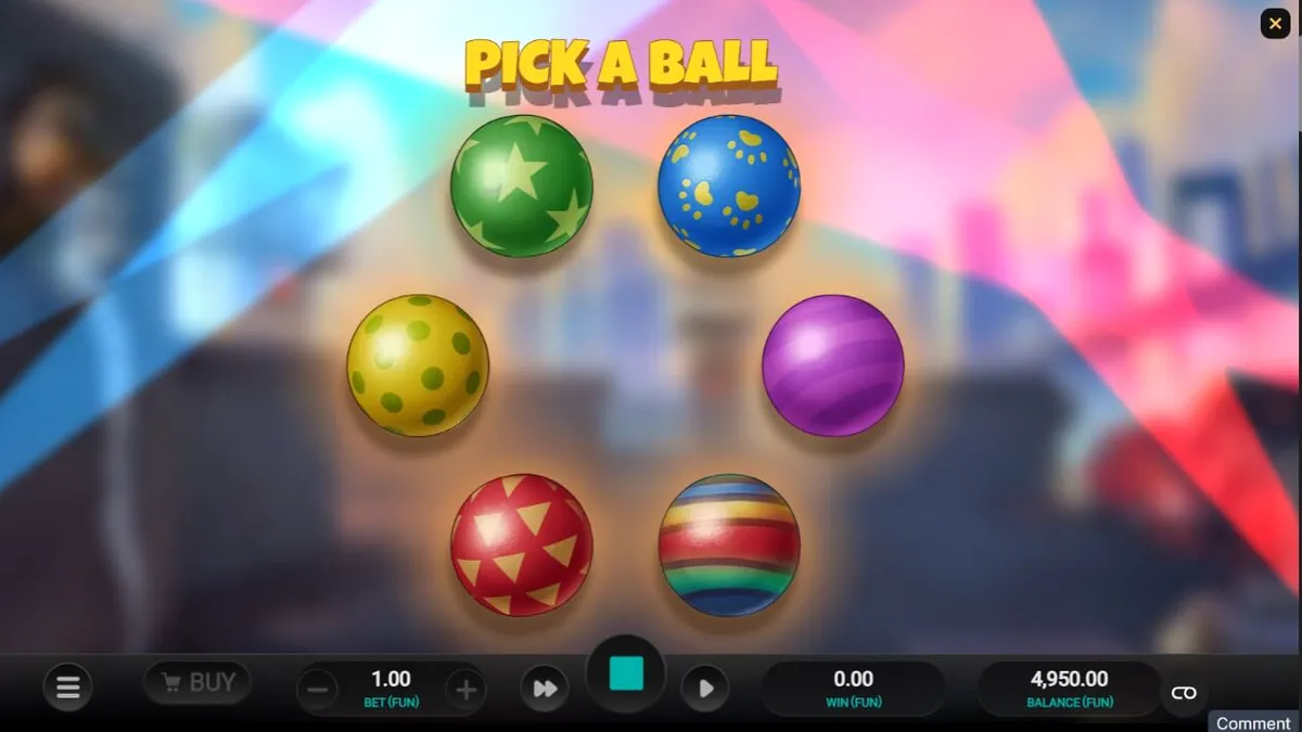Tampilan antarmuka slot Purrrminator Dream Drop pada layar ponsel pintar