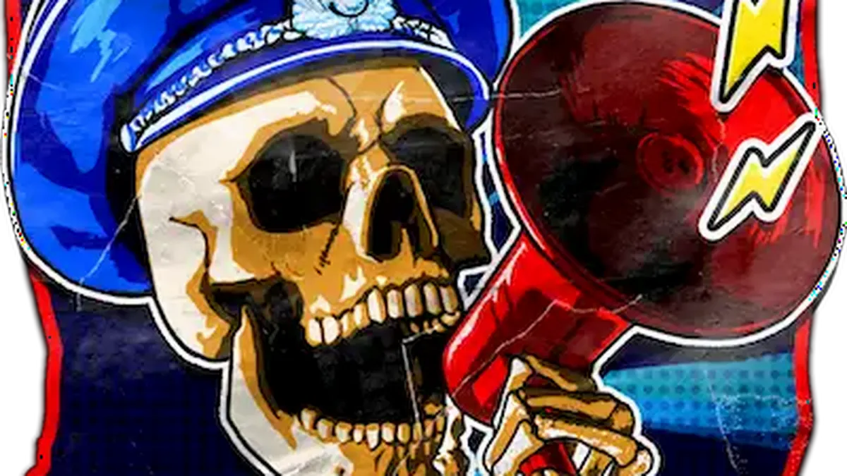 Tampilan visual game slot Punk Rocker 3 dengan tema Berlin yang penuh grafiti dan elemen punk.
